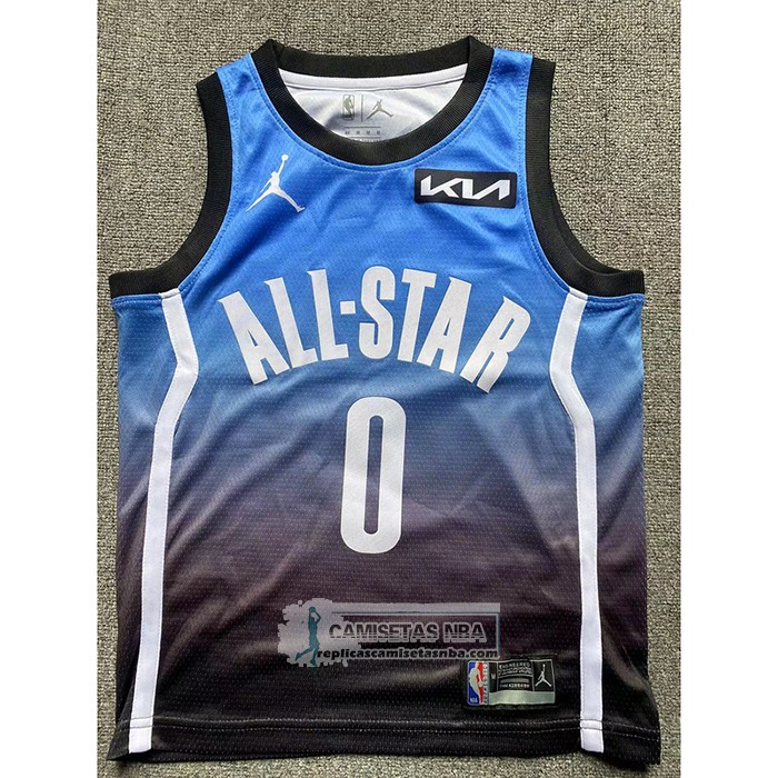 Camiseta Nino All Star 2023 Boston Celtics Jayson Tatum NO 0 Azul